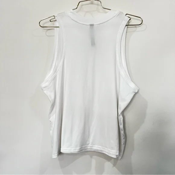 Vouri Energy Top Size X-Large White Ultrasoft Muscle Tank Comfy - Picture 3 of 10